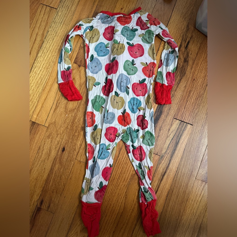 Little Sleepies Red Apple of My Eye Zippie 12-18M
